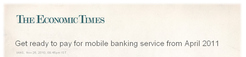 Economic Times - Mobile Banking