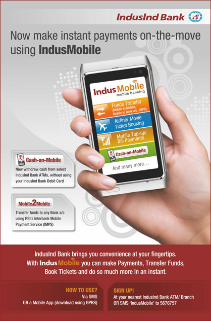 Indusind Bank - Mobile Banking